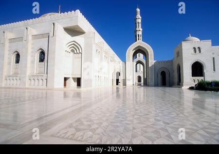 Sultan Qaboos moschea, Muscat Oman Foto Stock