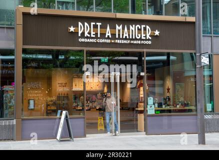 Londra, Regno Unito - 8 maggio 2023 : Pret A Manger Shop a Londra. REGNO UNITO. Foto Stock