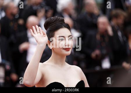 Cannes, Francia. 16 maggio 2023. Zhang Yuqi partecipa al 76° Festival annuale di Cannes a Cannes, in Francia Foto Stock