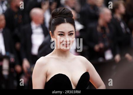 Cannes, Francia. 16 maggio 2023. Zhang Yuqi partecipa al 76° Festival annuale di Cannes a Cannes, in Francia Foto Stock