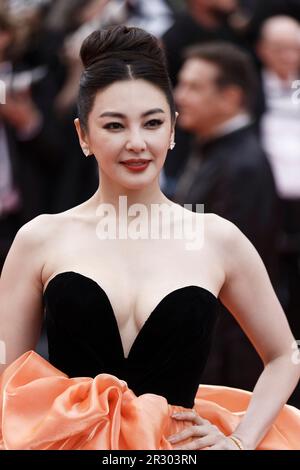 Cannes, Francia. 16 maggio 2023. Zhang Yuqi partecipa al 76° Festival annuale di Cannes a Cannes, in Francia Foto Stock