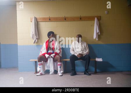 FOREST WHITAKER e KHRIS DAVIS nel GRANDE CAPOSQUADRA DI GEORGE (2023), diretto da GEORGE TILLMAN JR. Credit: MANDALAY PICTURES / Album Foto Stock