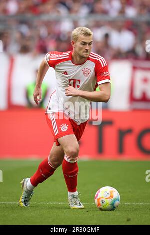 Matthijs de ligt of FC Bayern Muenchen FC Bayern Muenchen - RB Leipzig Fussball 1 . Bundesliga Saison 2022 / 2023 Foto Stock