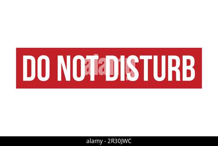 Non disturbare vettore guarnizione timbro in gomma Illustrazione Vettoriale
