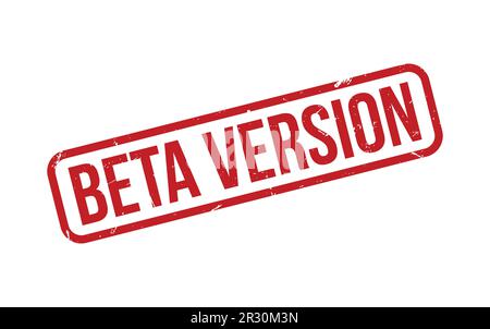 Versione beta timbro di gomma vettore sigillo Illustrazione Vettoriale