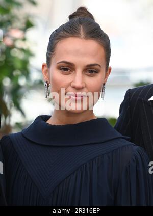 Cannes, Francia. 22nd maggio, 2023. Cannes, Francia. 22nd maggio 2023 Alicia Vikander alla fotocellula per Firebrand, parte del Festival del Cinema di Cannes 76th, Palais des Festival. Credit: Doug Peters/Alamy Live News Foto Stock