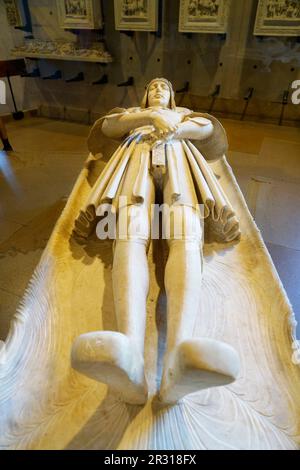 Monumento funebre a Gaston de Foix, Castello Sforzesco Museo Castello, Milano, Lombardia, Italia, Europa Foto Stock