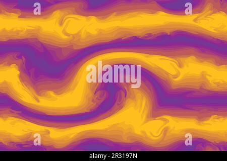 Viola arancione forme astratte di linee di avvolgimento Illustrazione Vettoriale