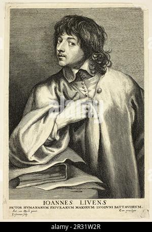 Jan Lievens Date: 1630/45 Artist: Lucas Emil Vorsterman (Fiammingo, 1595-1675) Foto Stock