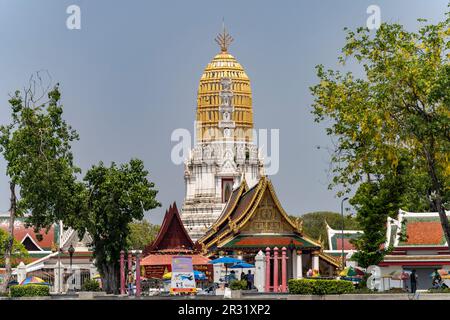 Prang des buddhistischen Tempel Wat Phra si Rattana Mahathat in Phitsanulok, Thailandia, Asien | Wat Phra si Rattana Mahathat tempio buddista prang Foto Stock