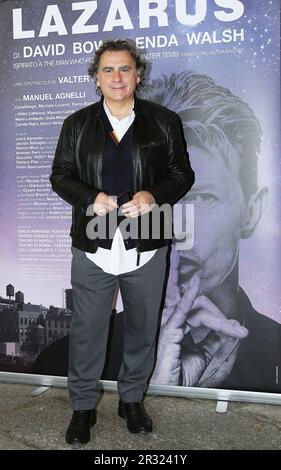 Milano, IT. 22nd maggio, 2023. Manuel Agnelli e Walter Malosti presentano la commedia Lazarus di David Bowie ed Elda Walsh al piccolo Teatro di Milano Credit: Independent Photo Agency/Alamy Live News Foto Stock