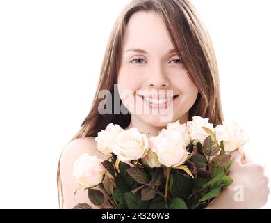 Centro benessere per il viso della donna Foto Stock