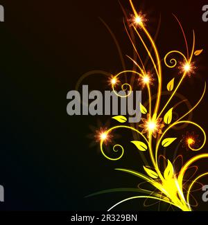 Sfondo floreale brillante Foto Stock