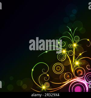 Sfondo floreale brillante Foto Stock