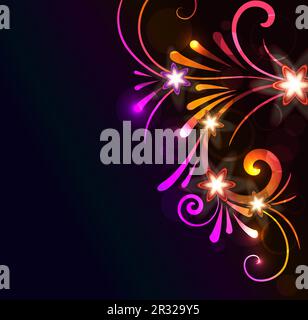 Sfondo floreale brillante Foto Stock