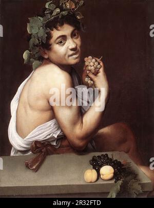CARAVAGGIO (B. 1573, Caravaggio, d. 1610, Porto Ercole) Bacco malato c. 1593 olio su tela, 67 x 53 cm Galleria Borghese, Roma Foto Stock