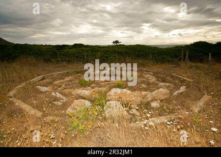 Dolmen de S'Aigua Dolça, 1750 antes de Jesucristo.Artà.Mallorca.Islas Baleares. España. Foto Stock