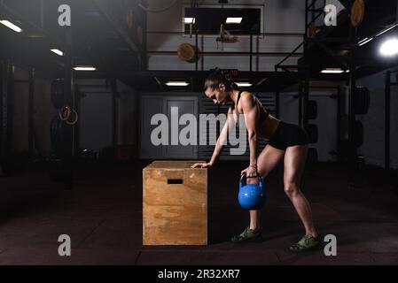 Hardcore sport. Handsome young focused male athlete with toned