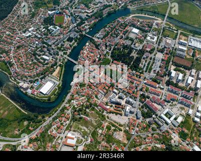 Veduta aerea della città di Trebinje Foto Stock