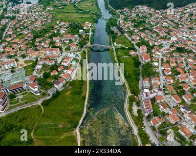 Veduta aerea della città di Trebinje Foto Stock