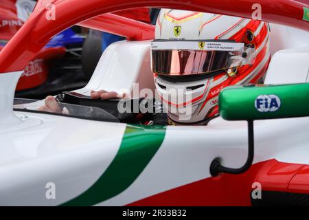 Rafael Camara guida in Formula Campionato europeo regionale di Alpine 2023 gara sul circuito di Catalogna a Barcellona, Spagna 21/5/2023 Foto Stock