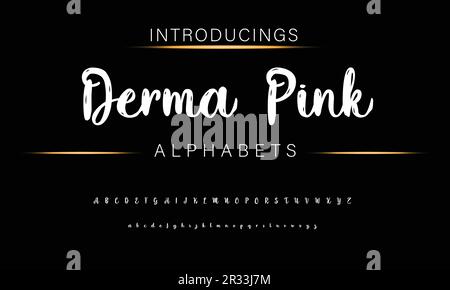 Tipo di carattere fumetto colorato funky. Alfabeto vettoriale Illustrazione Vettoriale