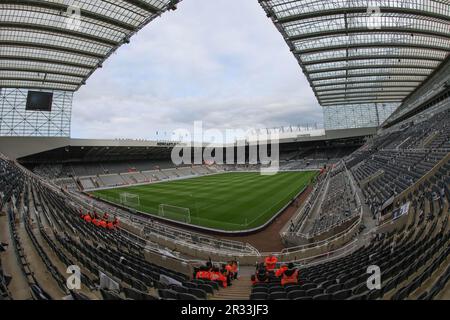 Newcastle, Regno Unito. 22nd maggio, 2023. Una vista generale di St James' Park durante la partita della Premier League Newcastle United vs Leicester City a St James's Park, Newcastle, Regno Unito, 22nd maggio 2023 (Photo by Mark Cosgrove/News Images) a Newcastle, Regno Unito, il 5/22/2023. (Foto di Mark Cosgrove/News Images/Sipa USA) Credit: Sipa USA/Alamy Live News Foto Stock