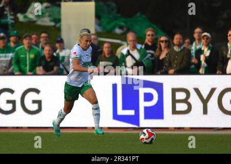 Stoccolma, Svezia. 22nd maggio, 2023. Stoccolma, Svezia, 22nd 2023 maggio: Jonna Andersson (25 Hammarby) nel gioco della Lega svedese OBOS Damallsvenskan il 22nd 2023 maggio tra Hammarby IF e FC Rosengard a Hammarby IP a Stoccolma, Svezia (Peter Sonander/SPP) Credit: SPP Sport Press Photo. /Alamy Live News Foto Stock