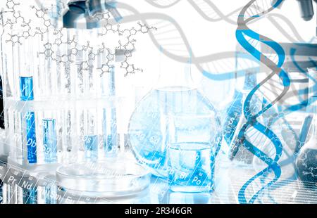 Collage di DNA Foto Stock