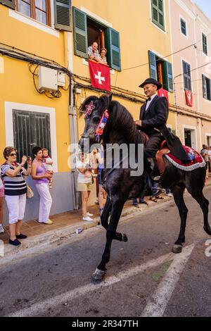 Caragol de Santa Clara, Fiestas de Sant Joan. Ciutadella.,Menorca Islas Baleares,España. Foto Stock