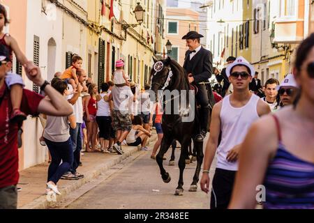 Caragol de Santa Clara, Fiestas de Sant Joan. Ciutadella.,Menorca Islas Baleares,España. Foto Stock