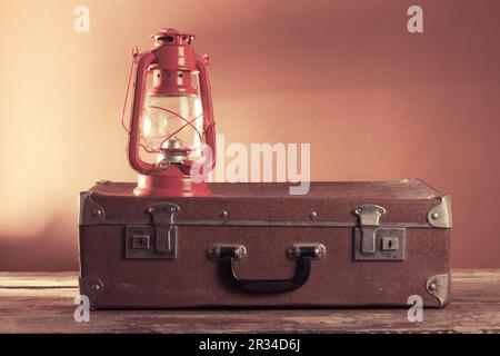 Vintage lampada di kerosene Foto Stock