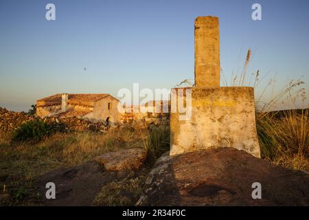 Castillo de Santa Águeda - Inviato Agaiz- , antes de 1232, término Municipal de Ferrerías, Menorca, Islas Baleares, España, Europa. Foto Stock