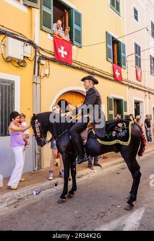 Caragol de Santa Clara, Fiestas de Sant Joan. Ciutadella.,Menorca Islas Baleares,España. Foto Stock