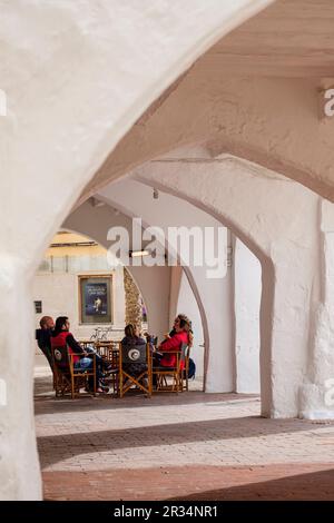 SES Voltes, Ciutadella, Minorca, Isole Baleari, Spagna. Foto Stock