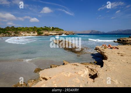 Playa de Sant Joan , Alcudia,Maiorca, isole Baleari, Spagna, Europa. Foto Stock