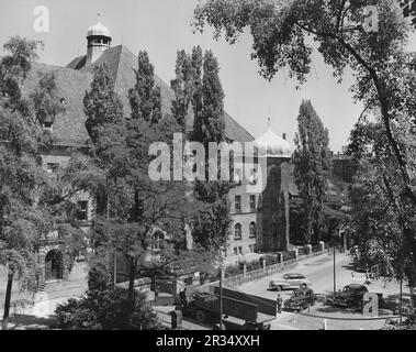 Il famoso tribunale di Norimberga, dove nel 1945 si tenne il processo contro i criminali di guerra nazisti. Foto Stock