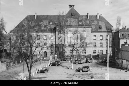 Il famoso tribunale di Norimberga, dove nel 1945 si tenne il processo contro i criminali di guerra nazisti. Foto Stock