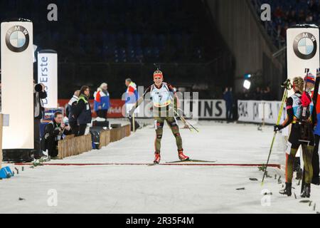 Biathlon su Schalke 2015 Foto Stock