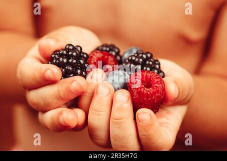 Bacche di mani Foto Stock