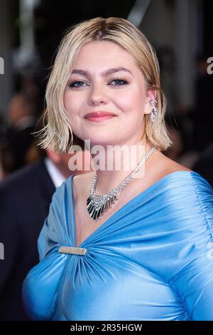 Cannes, Francia. 22nd maggio, 2023. Louane ha partecipato all'Idol Premiere nell'ambito del 76th° Festival di Cannes a Cannes, in Francia, il 22 maggio 2023. Foto di Aurore Marechal/ABACAPRESS.COM Credit: Abaca Press/Alamy Live News Foto Stock
