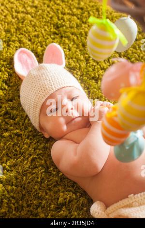 Baby coniglietto di Pasqua Foto Stock