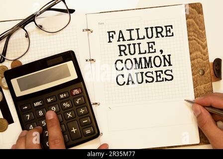 Blocchi di legno con parole "analisi dei modi di guasto e degli effetti". -FMEA Foto Stock