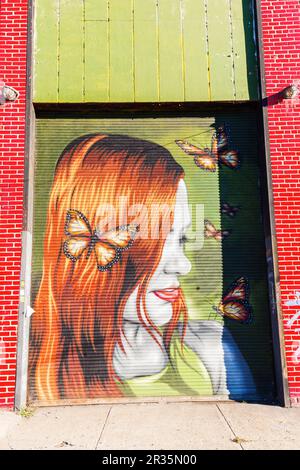 Graffite a Bushwick, Brooklyn, New York City Foto Stock