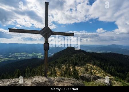 Vertice di croce di Mt. Osser Foto Stock