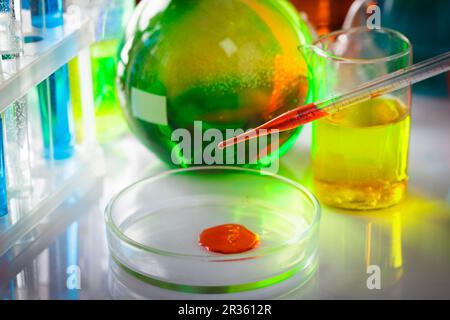 I tubi da laboratorio Foto Stock