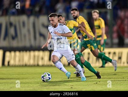 Sete Lagoas, Brasile. 22nd maggio, 2023. Ramiro di Cruzeiro, durante la partita tra Cruzeiro e Cuiaba, per la Serie A 2023 brasiliana, allo Stadio Arena do Jacare, a Sete Lagoas il 22 maggio. Foto: Gledston Tavares/DiaEsportivo/Alamy Live News Credit: DiaEsportivo/Alamy Live News Foto Stock