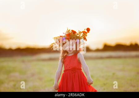 In ballo nel campo Foto Stock