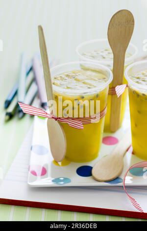 Gelatina di ananas aromatizzata Foto Stock