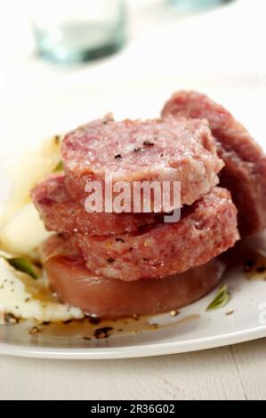 Zampone (ripiene suini zampetto, Italia) Foto Stock